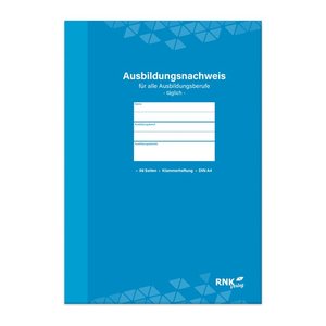 RNK-Verlag Ausbildungsnachweis, tägliche Eintragungen Formularbuch 5080, 1 St.
