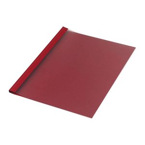 LMG Thermo-Bindemappen dunkelrot Leinenkarton für 20 - 30 Blatt, 50 St.
