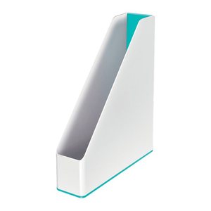 LEITZ Stehsammler WOW Duo Colour 53621051 perlweiß/eisblau Kunststoff, DIN A4, 1 St.
