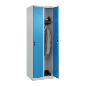 CP Spind Classic Plus lichtblau, lichtgrau 080000-20 S10005, 2 Schließfächer 60,0 x 50,0 x 185,0 cm