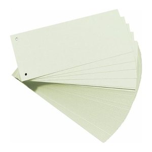herlitz Trennstreifen weiß, 180,0 g Karton 24,0 x 10,5 cm, 100 St.