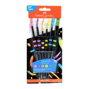 FABER-CASTELL Pinsel-Set Größe 12, 8, 4, 2, 6, 10