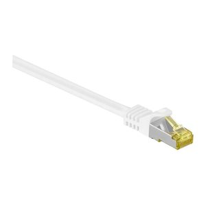 goobay RJ-45 Netzwerkkabel 0,25 m weiß bis zu 10,00 Gbit/Sek. bis zu 500 MHz, 1 St.
