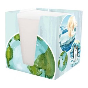 RNK-Verlag Zettelbox World weiß inkl. ca. 900 Notizzettel weiß, 1 St.