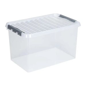 sunware Q-line Aufbewahrungsbox 62,0 l transparent 60,0 x 40,0 x 34,0 cm, 1 St.