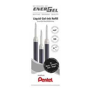Pentel EnerGel Gelschreiberminen schwarz 0,35 mm 3 St.