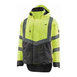 MASCOT® unisex Warnjacke Harlow gelb, anthrazit Größe XL