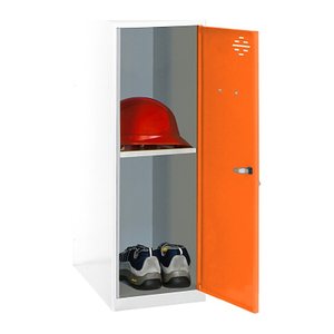 Simonrack Spind SIMONLOCKER DISM weiß, orange 8425437116834, 1 Schließfach 30,0 x 50,0 x 91,5 cm