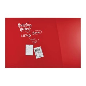 magnetoplan Glas-Magnettafel 150,0 x 100,0 cm intensiv-rot