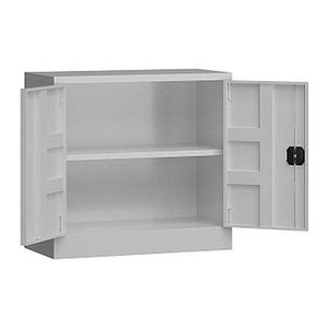 ClassiX Stahlschrank X-530300 lichtgrau 1 Fachboden 80,0 x 38,0 x 75,0 cm, aufgebaut, 1 St.