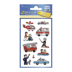 AVERY Zweckform Aufkleber 54137 Feuerwehr, 30 Etiketten