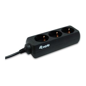 Equip Steckdosenleiste 3xSchuko->St.IEC320 C14 sw. Pla.