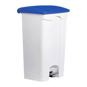 helit Mülleimer 90,0 l weiß, blau, 1 St.