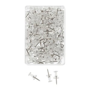 WEDO Pinnnadeln Diabolo transparent, 100 St.