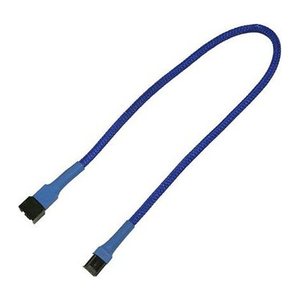 Nanoxia Kabel 3-Pin Verlängerung, 30 cm, blau