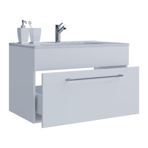 VCM my bath Badmöbel-Set 2-teilig Badinos 914841 weiß 80,0 x 46,0 x 50,0 cm