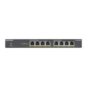 NETGEAR Switch 8x GE GS308PP unmanaged, lüfterlos
