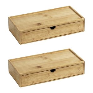 WENKO Terra Ordnungsboxen braun 28,0 x 14,0 x 6,0 cm, 2 St.