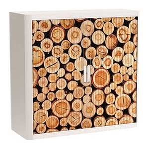 PAPERFLOW easyOffice Industrial Rollladenschrank 61804 2 Fachböden 110,0 x 41,5 x 104,0 cm
