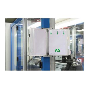 tarifold Wand-Sichttafelsystem 415102 DIN A5 weiß mit 10 St. Sichttafeln, 1 St.