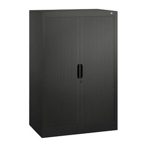 CP Omnispace Rollladenschrank schwarzgrau 2 Fachböden 80,0 x 42,0 x 123,0 cm