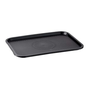 APS Tabletts Fast Food schwarz rechteckig 53,0 x 32,5 cm, 6 St.