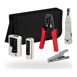 EFB Netzwerk Werkzeug Set mit Tasche, 4-teilig