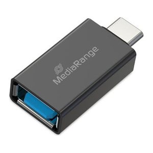 MediaRange Universaler USB-A auf USB-C Adapter schwarz