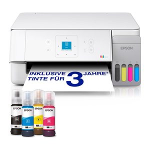 AKTION: EPSON EcoTank ET-2926 3 in 1 Farb-Tintenstrahl-Multifunktionsdrucker weiß mit 40 Euro CashBack