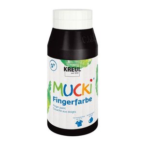 KREUL MUCKI Fingerfarbe schwarz 750,0 ml, 1 St.