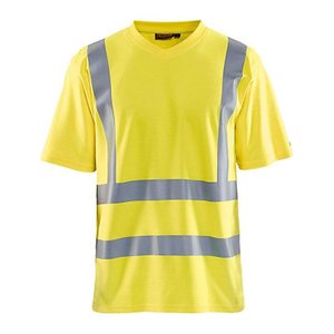 BLAKLÄDER® unisex Warnschutz Shirt 3380 gelb Größe M, 1 St.