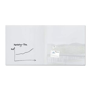 SIGEL Glas-Magnettafel Artverum 200,0 x 100,0 cm super-weiß
