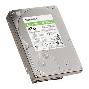 Toshiba 8.9cm (3.5") 4TB SATA3 Surv. S300 Green 5900 RPM intern