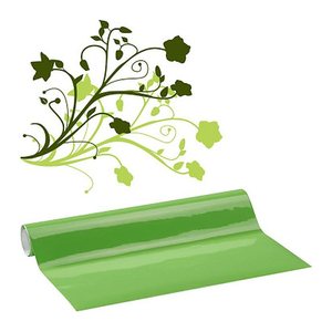 plottiX Vinylfolie permanent grün 31,5 cm x 1,0 m,  1 Rolle