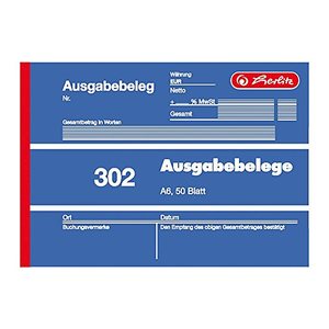 herlitz Ausgabebeleg Formularbuch, 1 St.