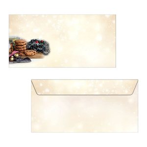 SIGEL Weihnachtsbriefumschläge Winter Smell DIN lang ohne Fenster, 25 St.