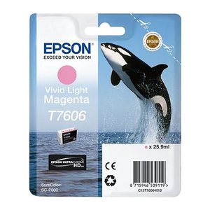 EPSON T7606 (Schwertwal) vivid light magenta Druckerpatrone