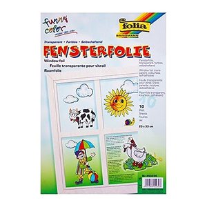 folia Fensterfolie transparent, 10 Blatt