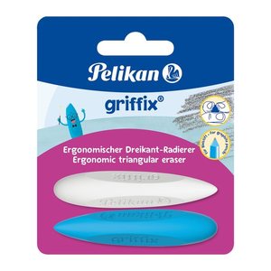Pelikan Radiergummi griffix® blau/weiß, 2 St.