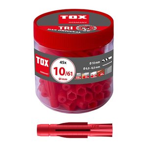 TOX TRI 10/61 010260081 Universaldübel Ø 10 mm x 61 mm, 45 St.