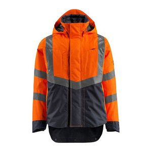 MASCOT® unisex Warnjacke Harlow orange, schwarzblau Größe 3XL