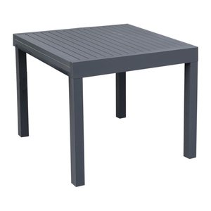 Garden Pleasure Gartentisch ELENA anthrazit quadratisch 90,0 x 90,0 / 180,0 x 75,0 cm