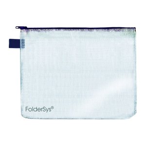 FolderSys Reißverschlussbeutel DIN B5 transparent/schwarz 0,15 mm, 1 St.