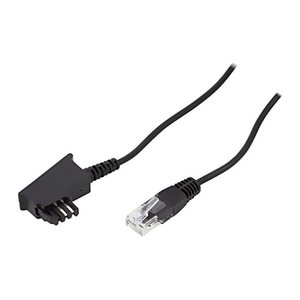 goobay TAE-F/RJ-45 DSL-Kabel 3,0 m schwarz, 1 St.