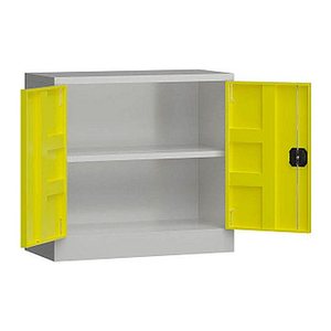 ClassiX Stahlschrank X-530306 zinkgelb, lichtgrau 1 Fachboden 80,0 x 38,0 x 75,0 cm, aufgebaut, 1 St.