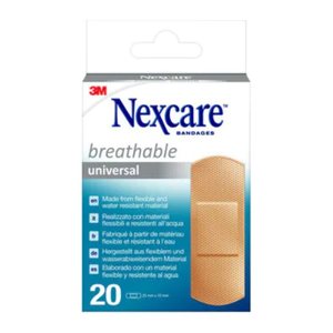 Nexcare™ Pflaster Soft Touch Universal N0520NS-1N weiß 2,5 x 7,2 cm, 20 St.