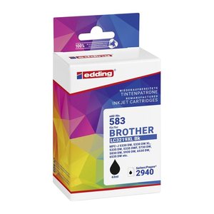 edding EDD-583 schwarz Druckerpatrone kompatibel zu brother LC-3219XLBK