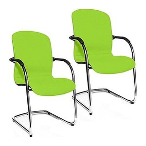 Topstar Besucherstühle Open Chair 110 OC690 T35 grün Stoff, 2 St.