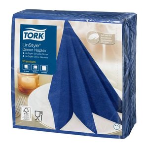 TORK Servietten LinStyle® Premium mitternachtsblau 1-lagig 39,0 x 39,0 cm, 50 St.
