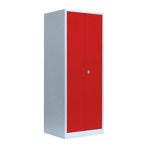 LÜLLMANN Spind feuerrot, lichtgrau 515424, 1 Schließfach 80,0 x 50,0 x 180,0 cm